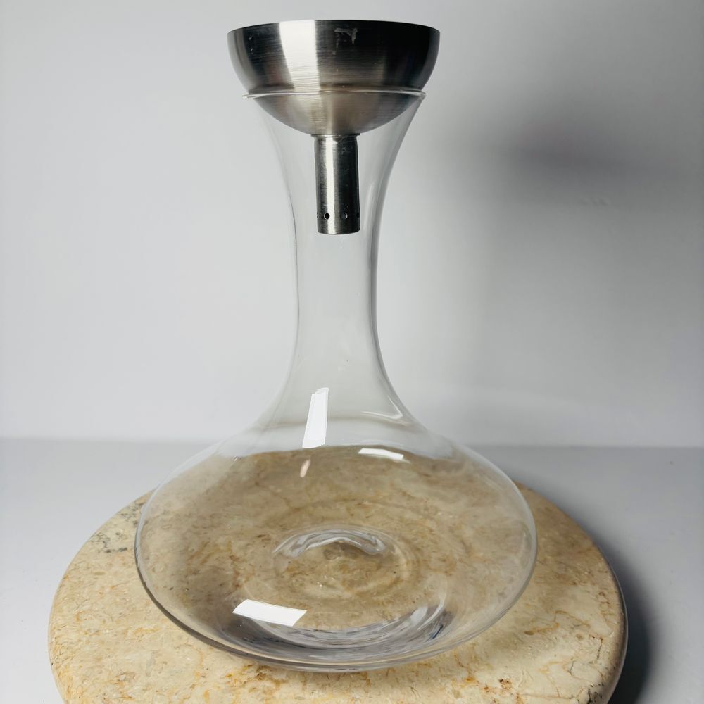Houdini Wine Decanter with Wine Shower Funnel and Sediment Strainer‎